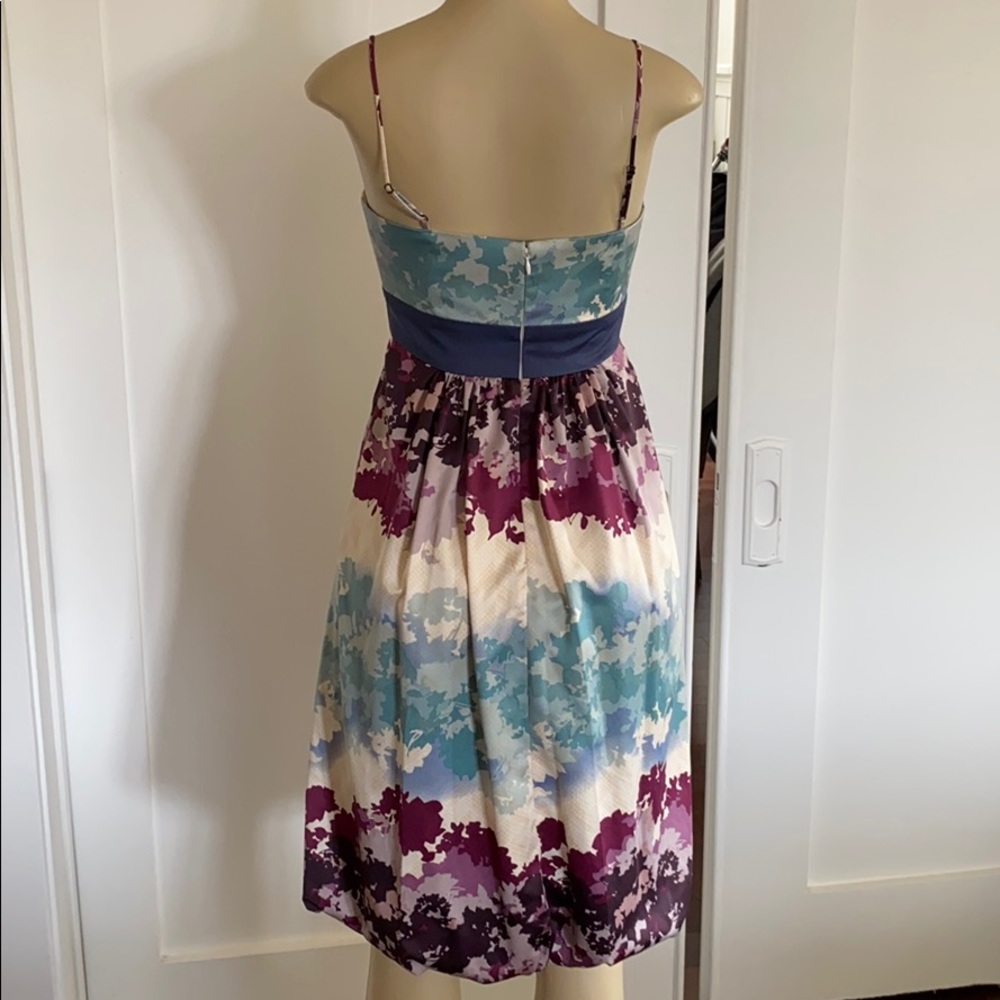 Max and Cleo blue and purple flora dress - Picture 3 of 5